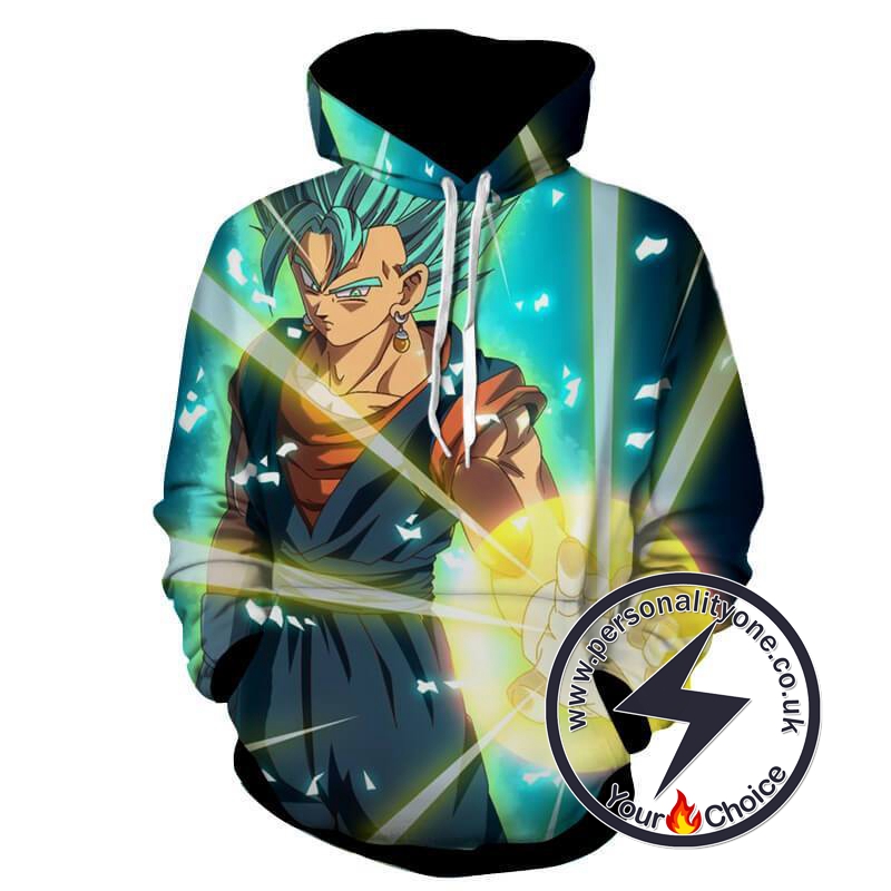 Dragon Ball Z - Vegito Blue God 3D - Hoodies